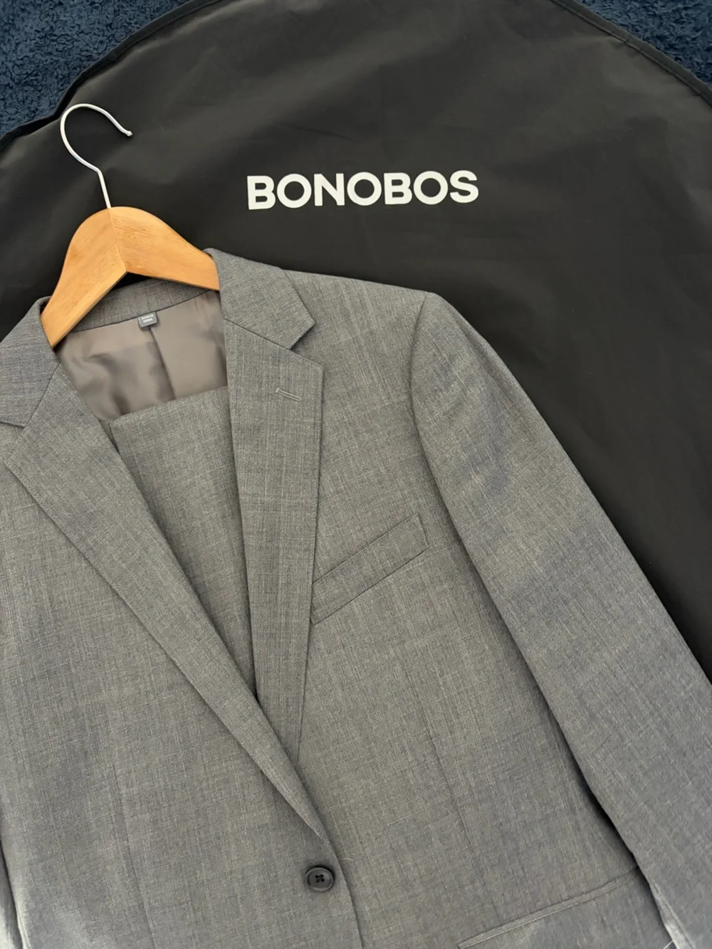 Bonobos Jetsetter Gray Two-Button Men's Suit